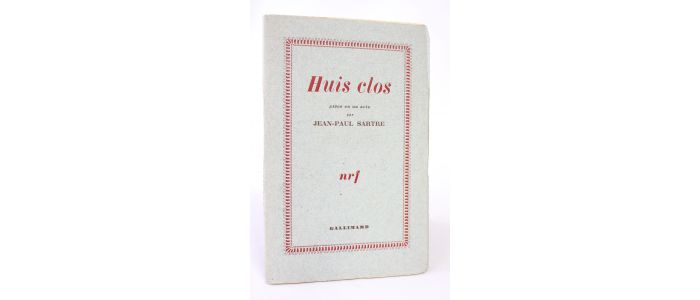 SARTRE : Huis clos - First edition - Edition-Originale.com