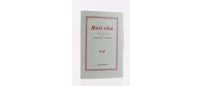 SARTRE : Huis clos - Edition Originale - Edition-Originale.com