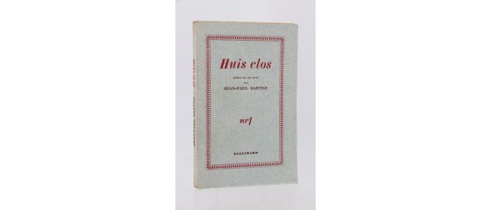 SARTRE : Huis clos - Edition Originale - Edition-Originale.com