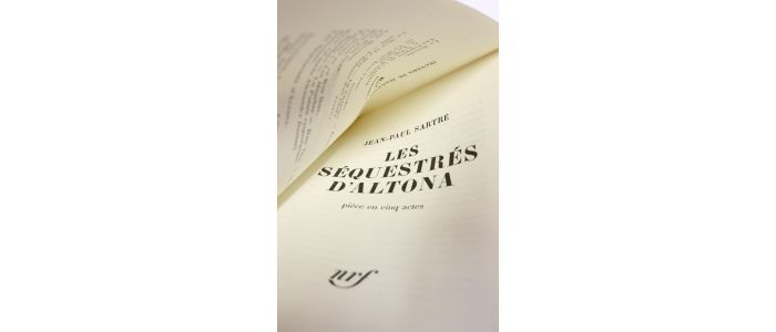 SARTRE : Les Séquestrés d'Altona - Erste Ausgabe - Edition-Originale.com