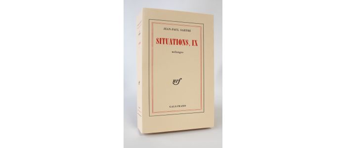 SARTRE : Situations, IX. Mélanges - First edition - Edition-Originale.com