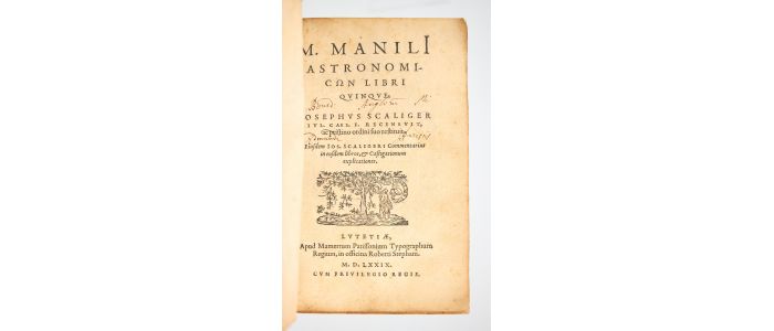 SCALIGER : M. Manili astronomicon libri quinque - Erste Ausgabe - Edition-Originale.com