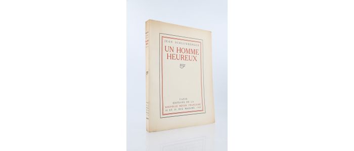 SCHLUMBERGER : Un homme heureux - Prima edizione - Edition-Originale.com