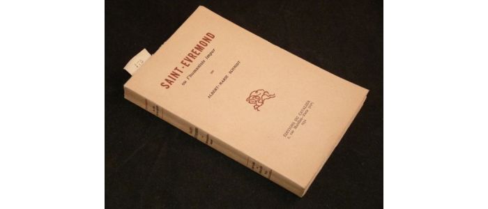 SCHMIDT : Saint-Evremond ou l'humaniste impur - First edition - Edition-Originale.com