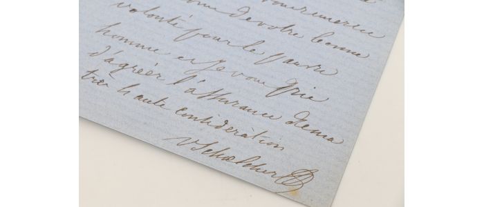 SCHOELCHER : Lettre autographe signée à Alfred Boucher-Cadart - Autographe, Edition Originale - Edition-Originale.com