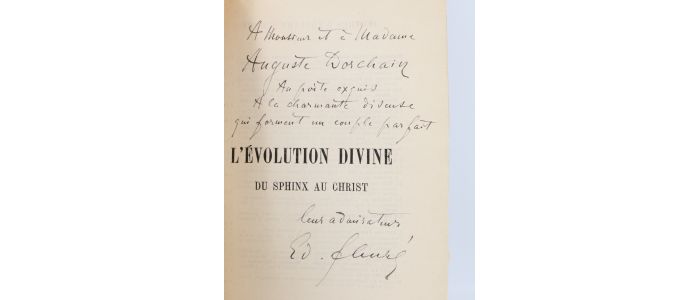 SCHURE : L'évolution divine du Sphinx au Christ  - Signed book, First edition - Edition-Originale.com