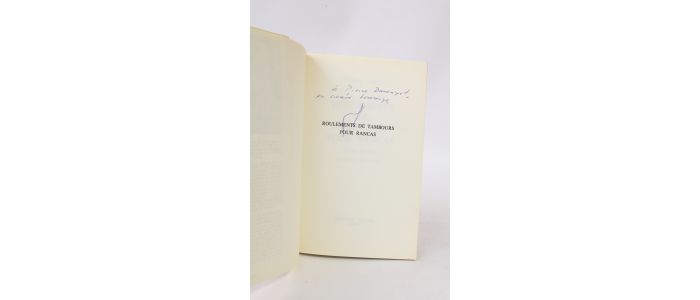 SCORZA : Roulements de tambours pour Rancas - Signed book, First edition - Edition-Originale.com