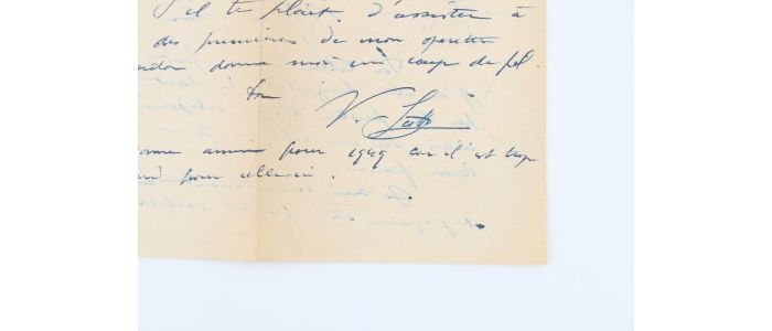 SCOTTO : Lettre autographe signée à son grand ami Carlo Rim - Autographe, Edition Originale - Edition-Originale.com