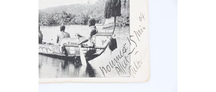 SEGALEN : Carte postale autographe signée envoyée depuis Nouméa et adressée à Emile Mignard - Autographe, Edition Originale - Edition-Originale.com
