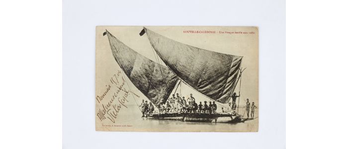 SEGALEN : Carte postale autographe signée envoyée depuis Nouméa et adressée à Emile Mignard - Signiert, Erste Ausgabe - Edition-Originale.com