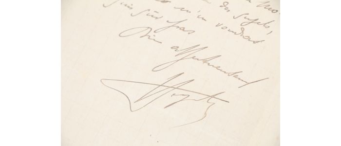 SEGALEN : Lettre autographe datée et signée envoyée depuis Brest et adressée à son ami de jeunesse Emile Mignard : 