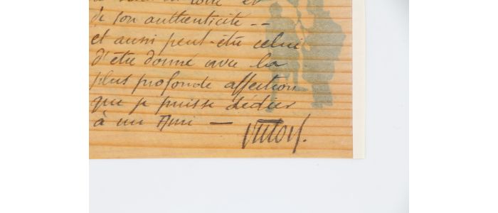 SEGALEN : Lettre autographe signée envoyée depuis San Francisco adressée à Emile Mignard sur papier bois asiatique - Signed book, First edition - Edition-Originale.com