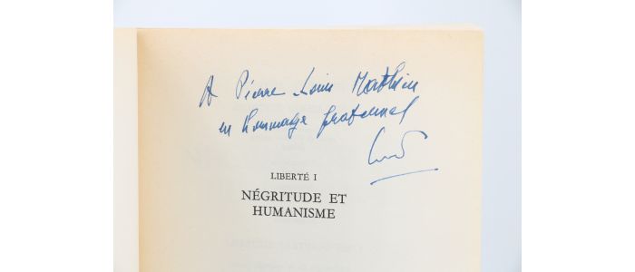SENGHOR : Liberté 1 Négritude et Humanisme - Autographe, Edition Originale - Edition-Originale.com