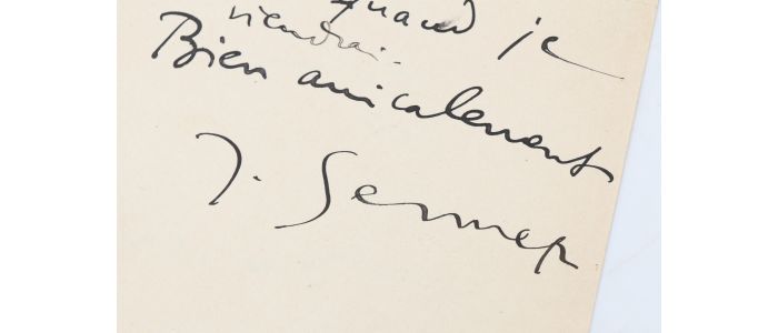 SENNEP : Lettre autographe signée à son ami Carlo Rim  - Signed book, First edition - Edition-Originale.com
