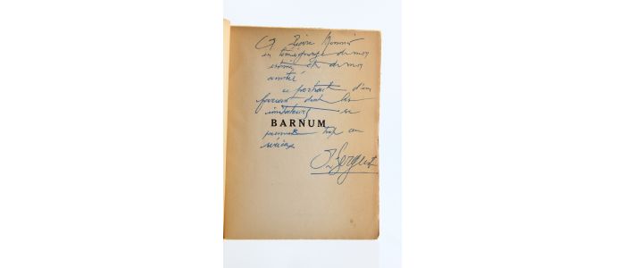 SERGENT : Barnum roi du bluff - Autographe, Edition Originale - Edition-Originale.com