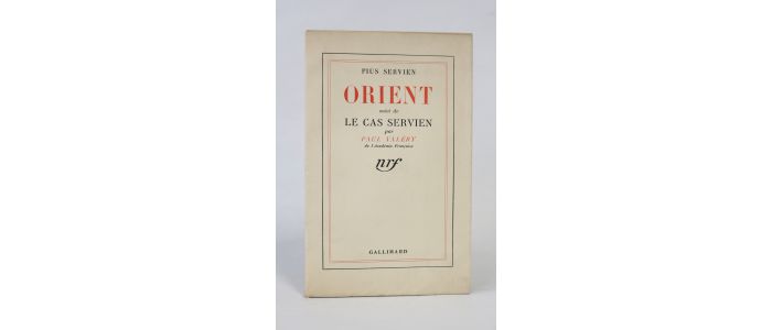 SERVIEN : Orient suivi de Le cas Servien par Paul Valéry - Autographe, Edition Originale - Edition-Originale.com