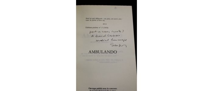 SEUPHOR : Ambulando - Signiert, Erste Ausgabe - Edition-Originale.com