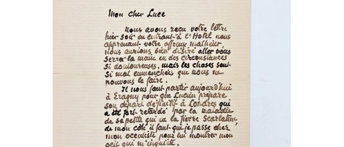 PISSARRO : Lettre autographe signée inédite adressée à Maximilien Luce - Libro autografato, Prima edizione - Edition-Originale.com