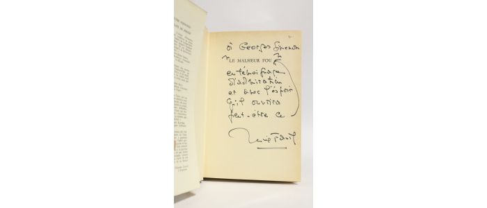 SIMENON : Le malheur fou - Autographe, Edition Originale - Edition-Originale.com