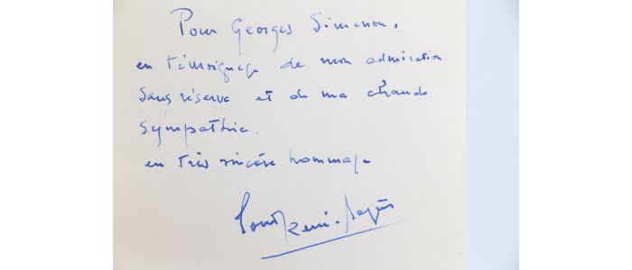 SIMENON : Les coteaux de Saint-Saturnin - Signed book, First edition - Edition-Originale.com