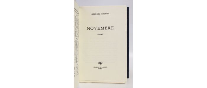 SIMENON : Novembre - Prima edizione - Edition-Originale.com