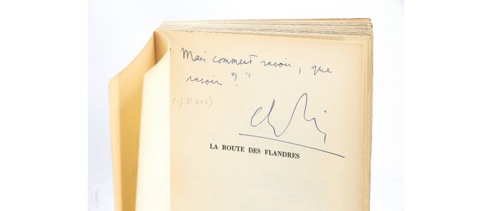 SIMON : La Route des Flandres - Signed book, First edition - Edition-Originale.com