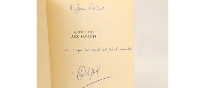 SIMON : Questions aux savants - Libro autografato, Prima edizione - Edition-Originale.com