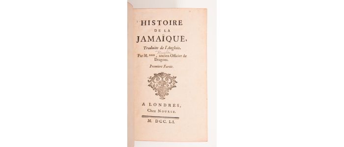 SLOANE : Histoire de la Jamaïque - First edition - Edition-Originale.com