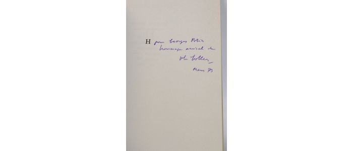 SOLLERS : H - Signed book, First edition - Edition-Originale.com