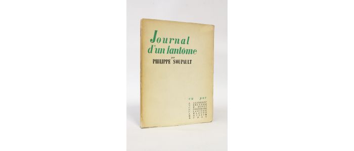 SOUPAULT : Journal d'un fantôme - Erste Ausgabe - Edition-Originale.com