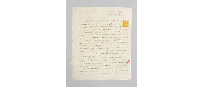 STENDHAL : Lettre autographe adressée à sa soeur Pauline :  « Un solitaire est jaloux de sa liberté. C'est son plus grand bien comme c'est celui de tous les hommes. » - Autographe, Edition Originale - Edition-Originale.com