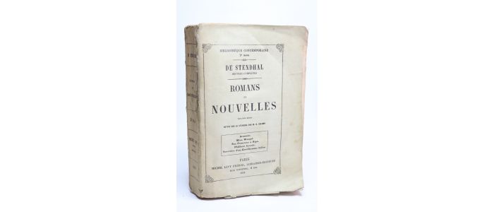 STENDHAL : Romans et nouvelles - Edition Originale - Edition-Originale.com