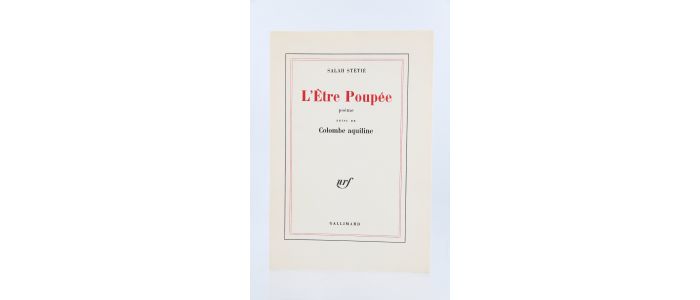 STETIE : L'être poupée suivi de Colombe aquiline - First edition - Edition-Originale.com