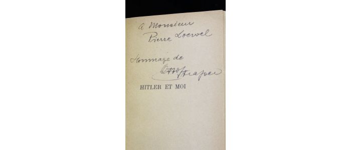 STRASSER : Hitler et moi    - Libro autografato, Prima edizione - Edition-Originale.com