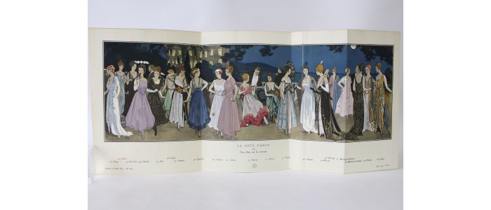 La Côte d'Azur ou Une fête sur la terrasse (pl.6, La Gazette du Bon ton, Eté 1915 n°8-9) - Erste Ausgabe - Edition-Originale.com