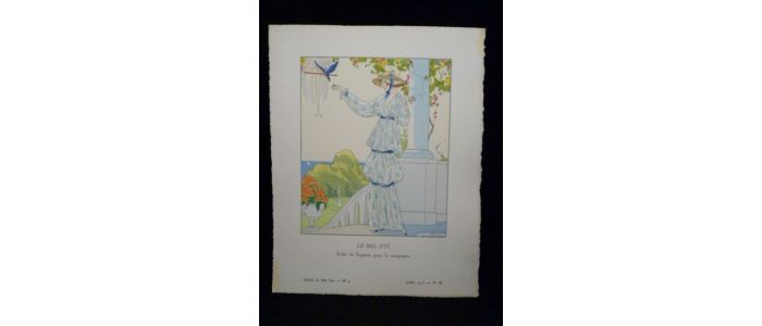 Le Bel été. Robe de lingerie pour la campagne. (La Gazette du Bon ton, n°9. Année 1913 - Planche III ) - Prima edizione - Edition-Originale.com