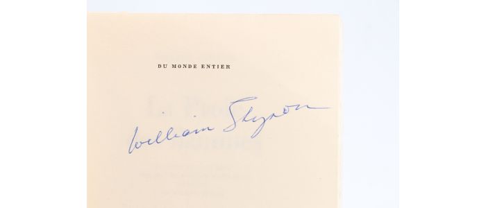 STYRON : La Proie des Flammes - Autographe, Edition Originale - Edition-Originale.com