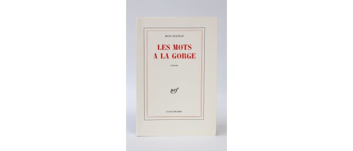 SULIVAN : Les mots à la gorge - Prima edizione - Edition-Originale.com
