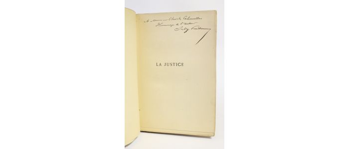 SULLY PRUDHOMME : La justice - Signed book, First edition - Edition-Originale.com