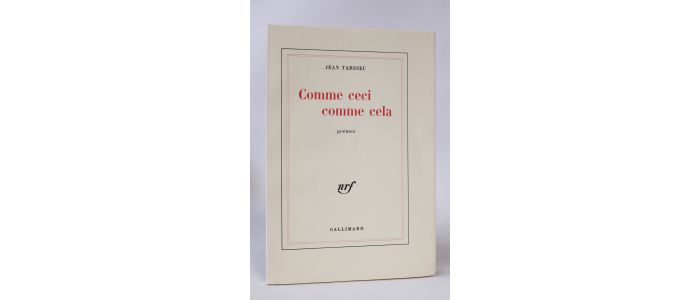 TARDIEU : Comme ceci comme cela - First edition - Edition-Originale.com