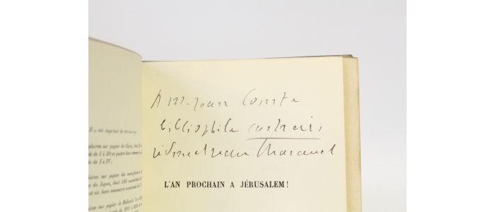 THARAUD : L'an prochain à Jérusalem - Signed book, First edition - Edition-Originale.com