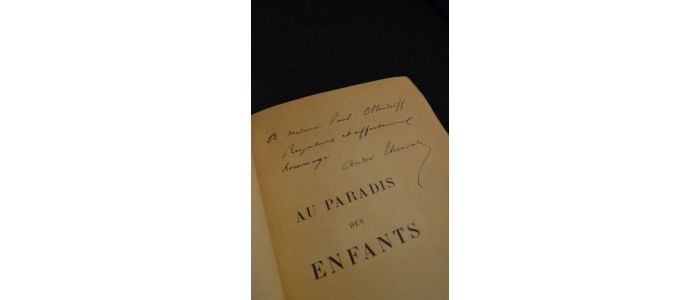 THEURIET : Au paradis des enfants - Autographe, Edition Originale - Edition-Originale.com