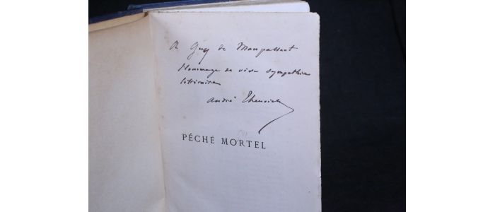 THEURIET : Péché mortel - Autographe, Edition Originale - Edition-Originale.com