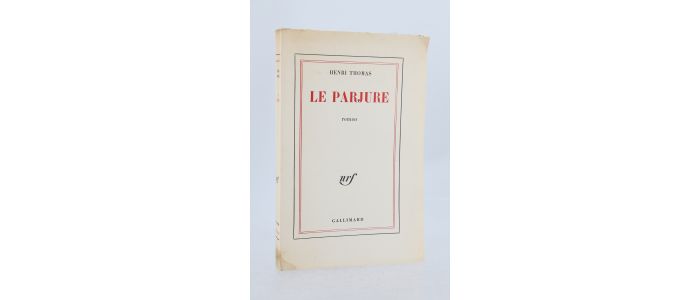 THOMAS : Le parjure - Prima edizione - Edition-Originale.com