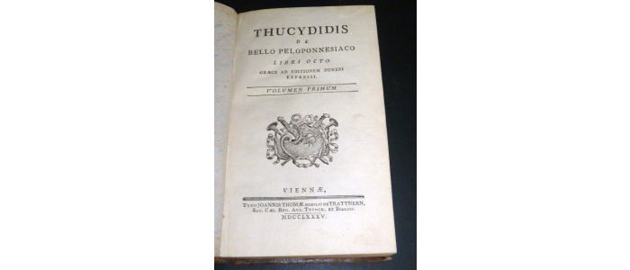 THUCYDIDE : Thucydidis de Bello Peloponnesiaco. Graece ad Editionem Dukeri Expressi - Edition-Originale.com