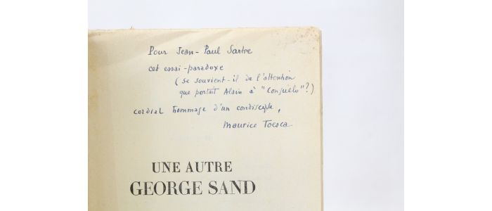 TOESCA : Une autre George Sand - Autographe, Edition Originale - Edition-Originale.com