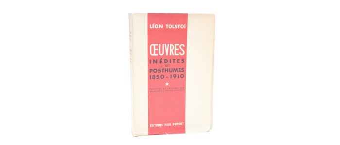 TOLSTOI : Oeuvres inédites et posthumes (1850-1910) - First edition - Edition-Originale.com