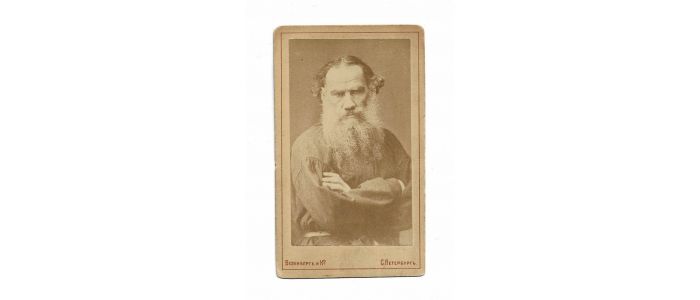 TOLSTOI : [PHOTOGRAPHIE] Portrait photographique de Léon Tolstoï - Erste Ausgabe - Edition-Originale.com