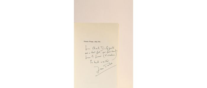 TORTEL : Francis Ponge cinq fois - Signed book, First edition - Edition-Originale.com