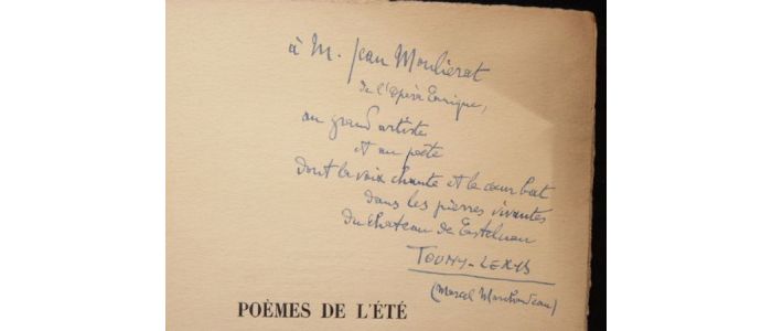 TOUNY-LERYS : Poèmes de l'été et de l'automne en fleur - Libro autografato, Prima edizione - Edition-Originale.com